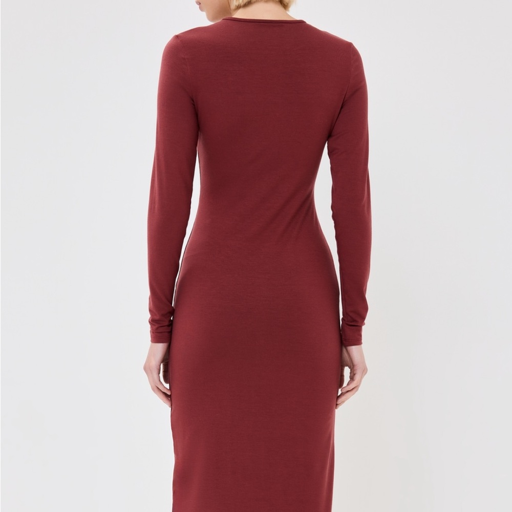 NWT REFORMATION Tommie Knit Maxi Dress, Chianti, size L - Picture 2 of 5